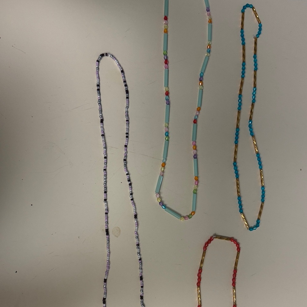 Colorful Beaded Necklaces Set